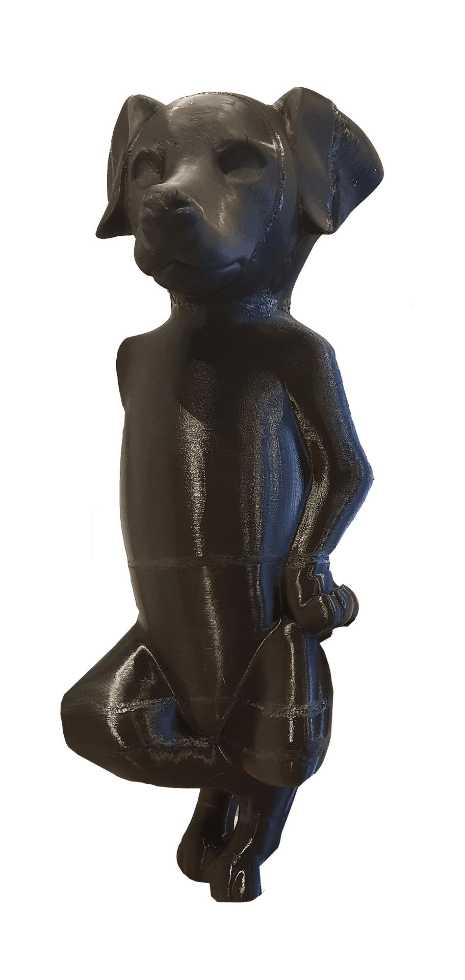 Chien 1,50 m — impression 3D FDM (brut)
